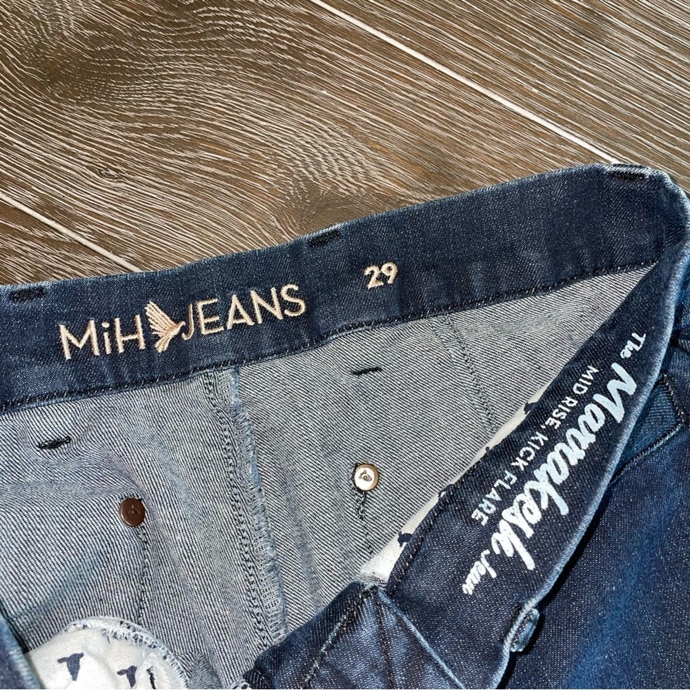 MiH Mid Rise Kick Flare Jean - Picture 8 of 11